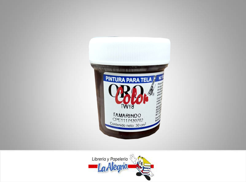 PINTURA P/TELA TW18 30CC TAMARINDO MARCA ORO COLOR   