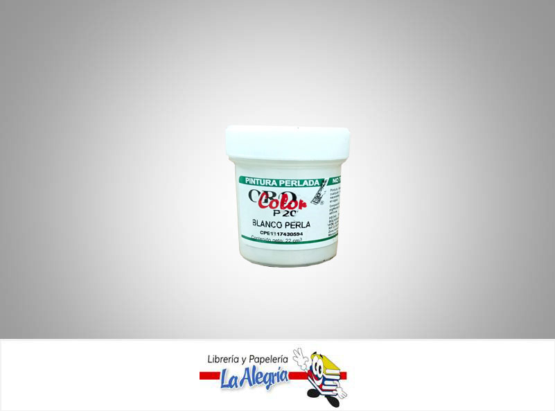 PINTURA PERLADA 22CC PD20 BLANCO PERLA MARCA ORO COLOR