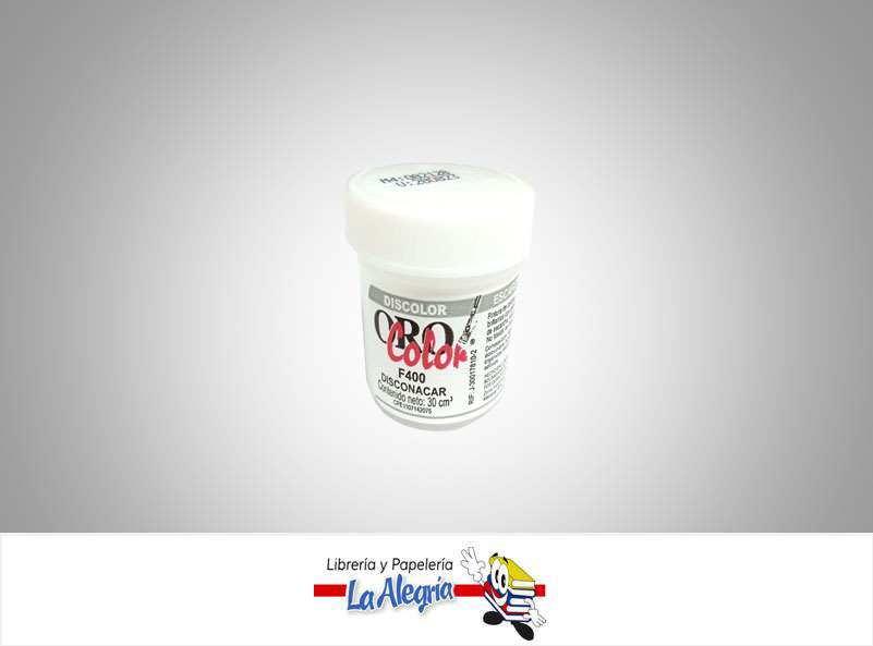 PINTURA PARA TELA 30CC F400 DISCONACAR MARCA ORO COLOR