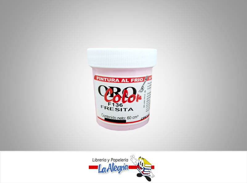 PINTURA AL FRIO 60CC F136 FRESITA MARCA ORO COLOR   