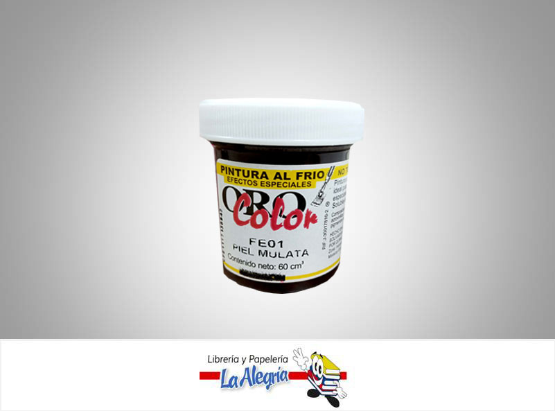 PINTURA AL FRIO 60CC FE01 PIEL MULATA MARCA ORO COLOR