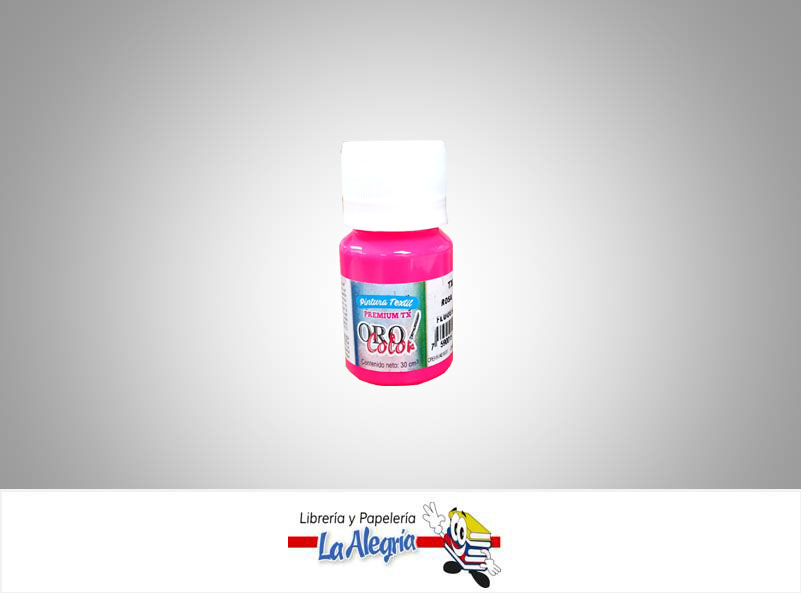 PINTURA PARA TELA TX405 30CC ROSA NEON MARCA ORO COLOR