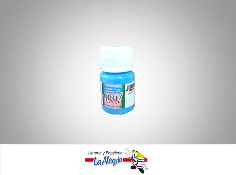 PINTURA PARA TELA TX344 30CC AZUL CELESTE MARCA ORO COLOR