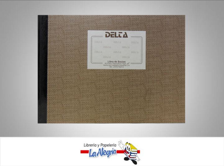 LIBRO DE ACCIONISTAS 50 FOL MARCA DELTA   