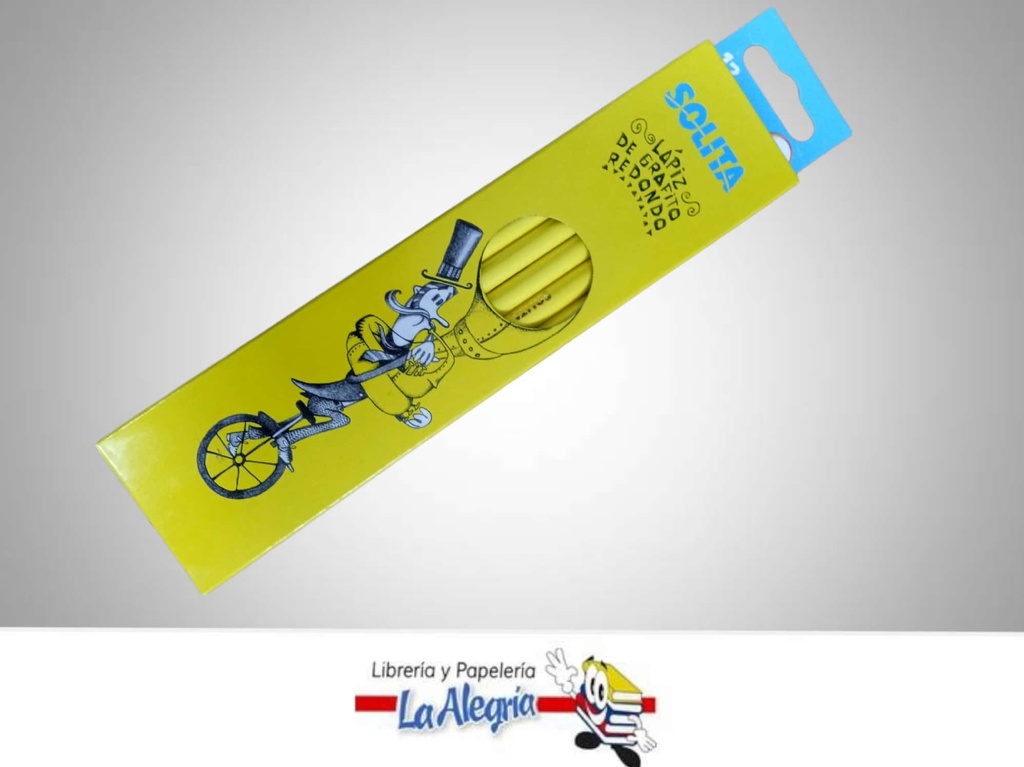 LAPIZ GRAFITO REDONDO N2HB CAJA MARCA SOLITA   