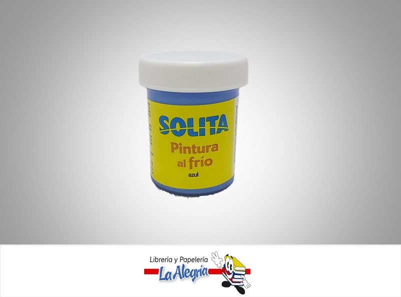 PINTURA AL FRIO 60ML AZUL MARCA SOLITA   