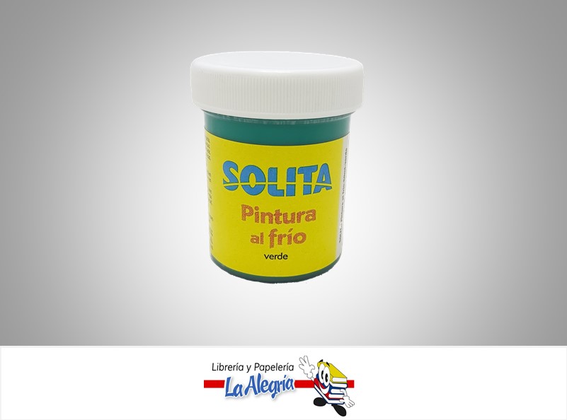 PINTURA AL FRIO 60ML VERDE MARCA SOLITA   