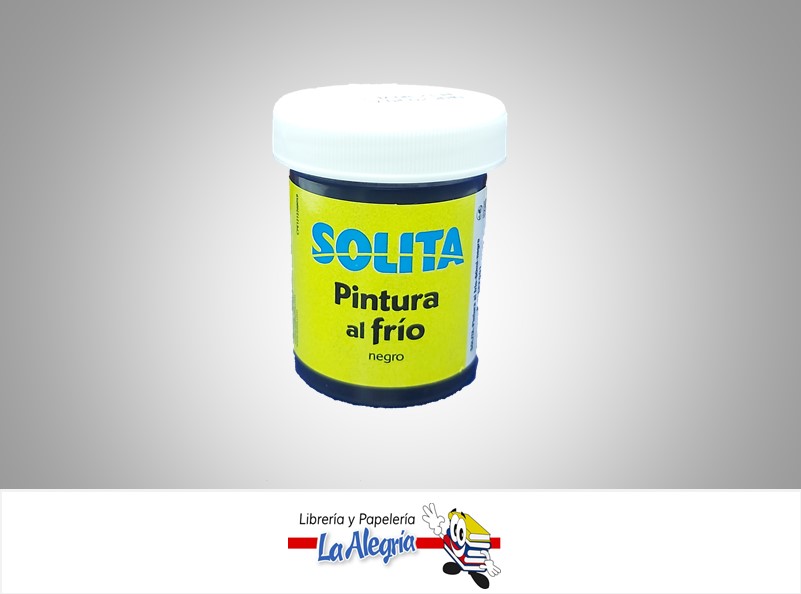 PINTURA AL FRIO 60ML NEGRO MARCA SOLITA   