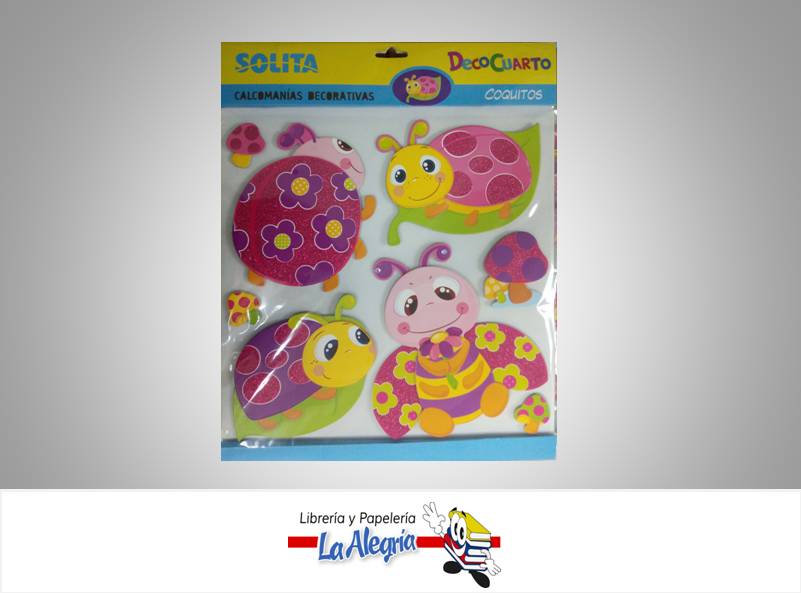 DECO CUARTO CALCOMANIAS DECORATIVAS COQU MARCA SOLITA   