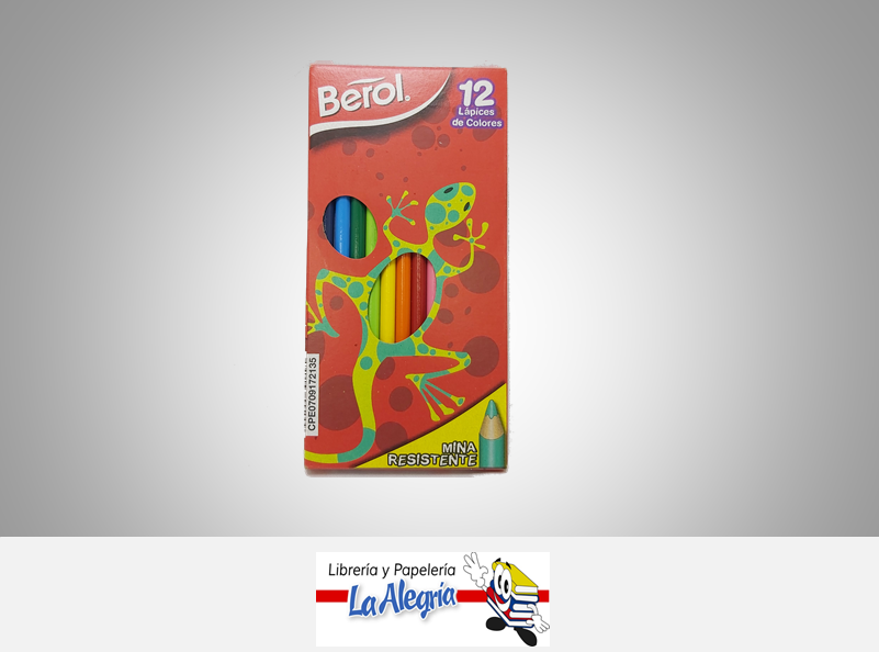 LAPICES DE COLORES 12 COL BEROL MARCA BEROL   