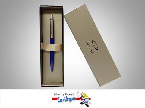 BOLIGRAFO PARKER JOTTER ACERO INOX AZUL MARCA PARKER   