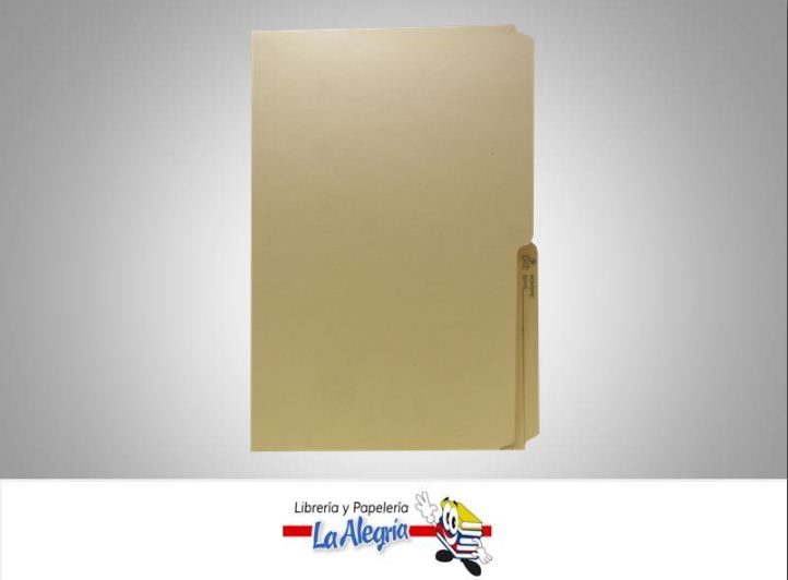 CARPETA MANILA OFICIO PAQ. 100 UND MARCA CARIBE