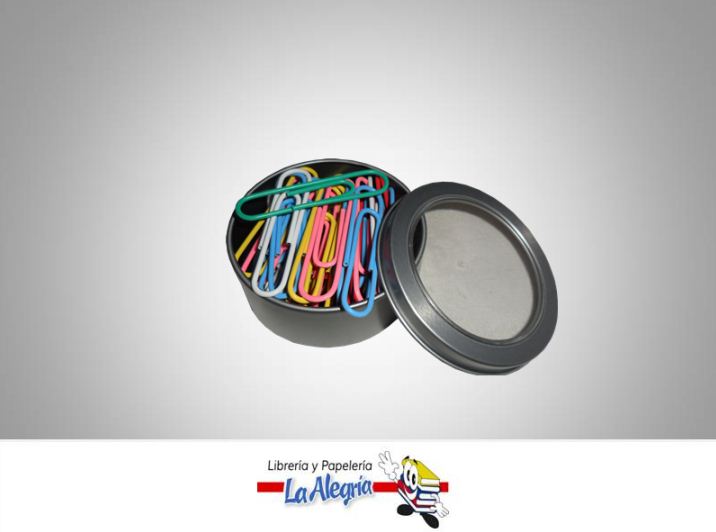 CLIP 50MM COLORES CON PORTA CLIP RED 50UND MARCA L.O.