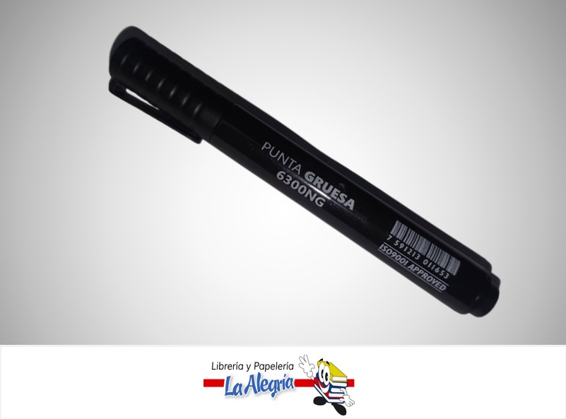 MARCADOR PERMANENTE 6300NG PUNTA GRUESA NEGRO UND MARCA SYSABE