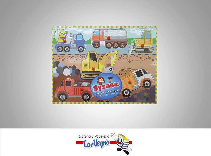 JUEGO DIDACTICO MADERA CAMION 30X22 CM MARCA SYSABE   