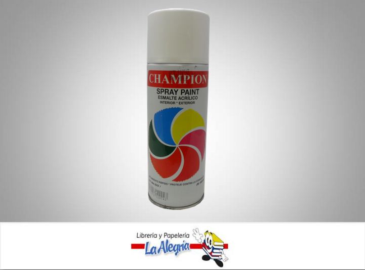 SPRAY PINTURA ACRILICA 415ML GRIS PERLA MARCA CHAMPION   