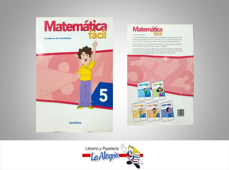 MATEMATICA FACIL CUADERNO DE ACTIV 5  TEMATICA EDUCACION AUTOR NAVARRO, CARMEN EDITORIAL SANTILLANA