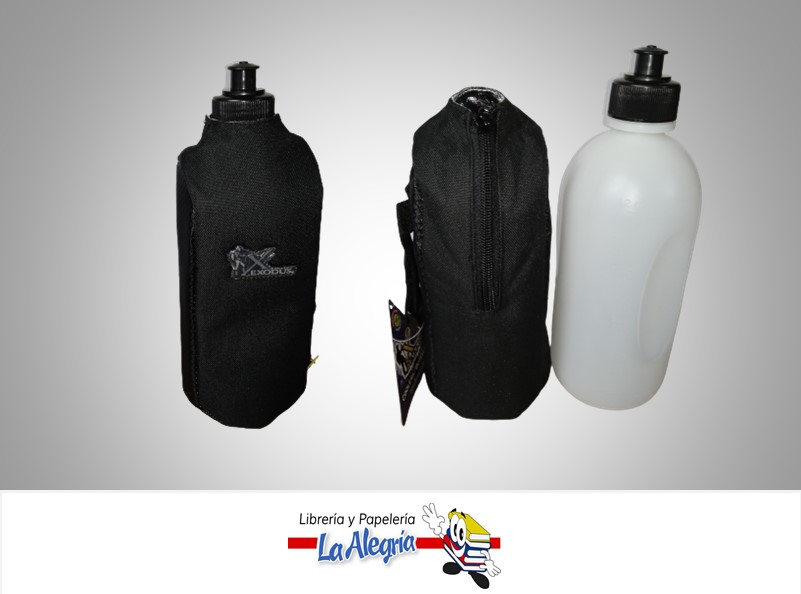 TERMO BOTELLA PLASTICA NEGRA CON ASA  96966 1 LITRO MARCA EXODUS