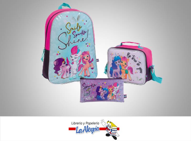 MORRAL/CARTUCHERA/LONCHERA MY LITTLE PON MARCA CAPI   