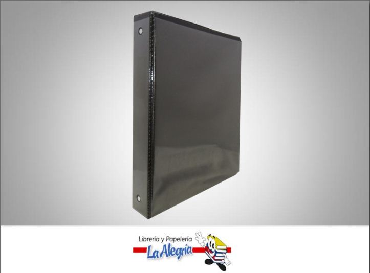CARPETA 3 AROS 1 1/2 CARTA NEGRO MARCA SM