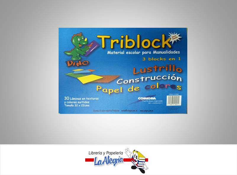 TRIBLOCK LUSTRILLO CONSTRUCCION PAPEL MARCA COINGRA   