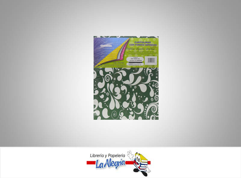 CARTULINA BRISTOL POP VERDE OSCURO PAQ 12 UND MARCA COINGRA