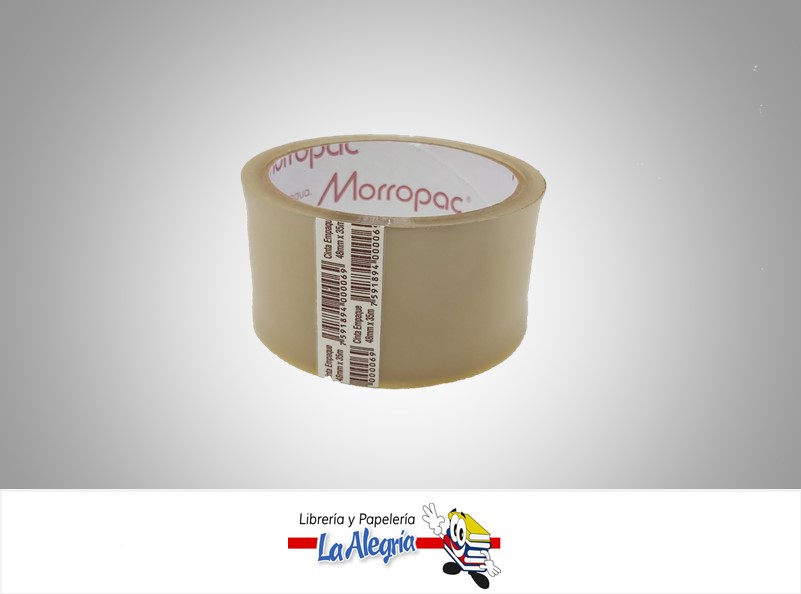 CINTA EMBALAR TRANSP 48MM X 35M UND MARCA MORROPAC   