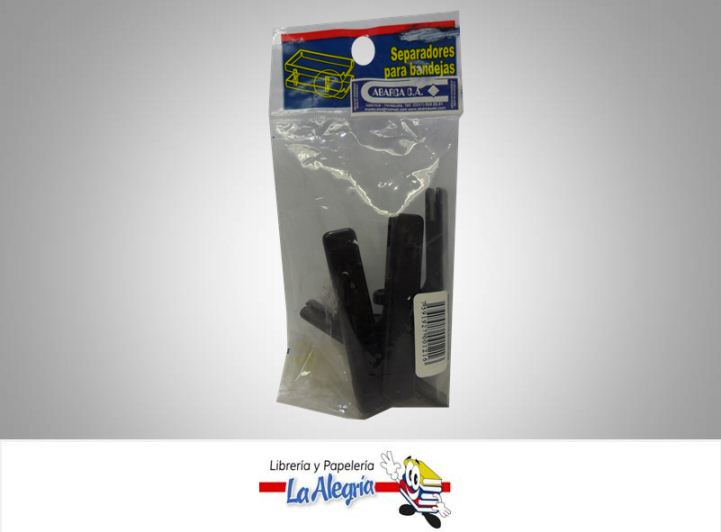 SEPARADOR D/BANDEJA PLASTICO 4UND MARCA ABARCA   