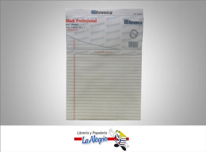 BLOCK PROFESIONAL 3 BLOCK 50H MARCA ITEVECA   