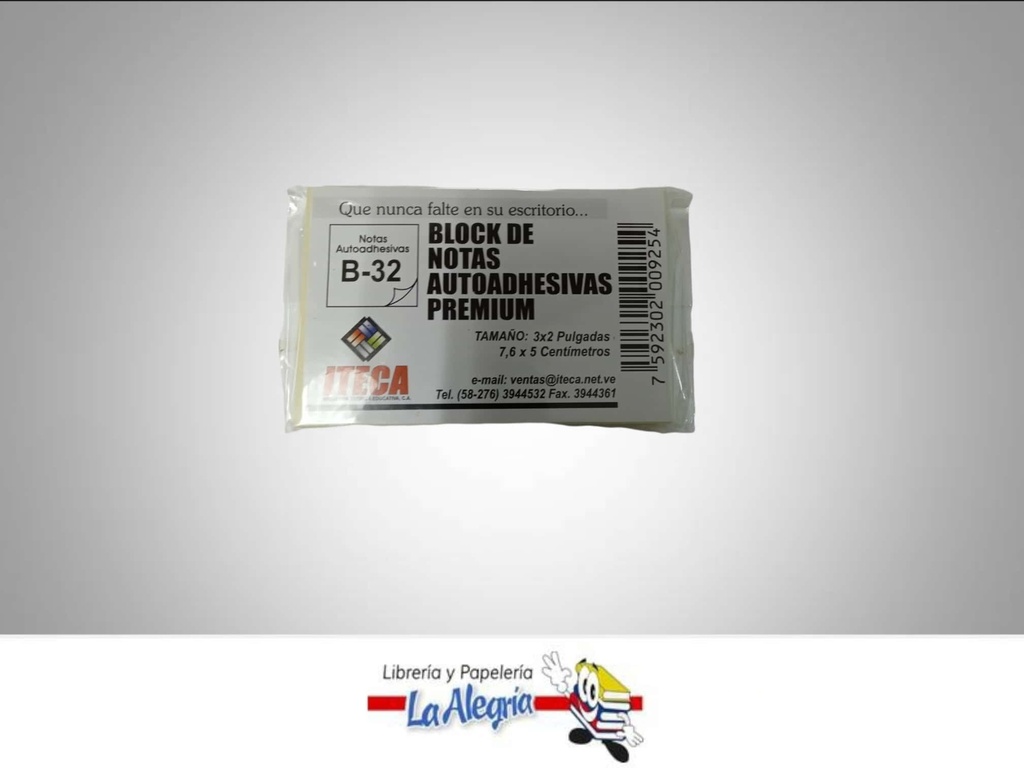 NOTA AUTOADHESIVA 7.1/2 X 5.0CM AMARILLO MARCA ITECA