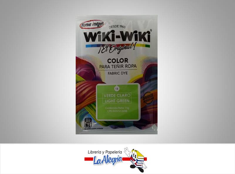 WIKI-WIKI VERDE CLARO 15G UND MARCA WIKI-WIKI   