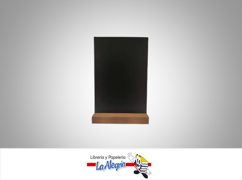 PIZARRA MOSTRADOR CON BASE 23X15 CM NEGRA MARCA OK