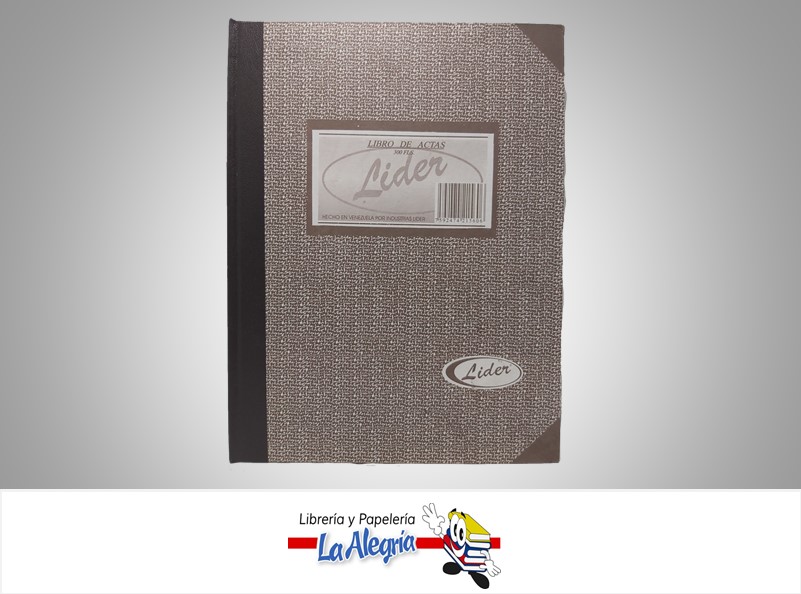 LIBRO DE ACTAS 300 FOLIOS MARCA LIDER   