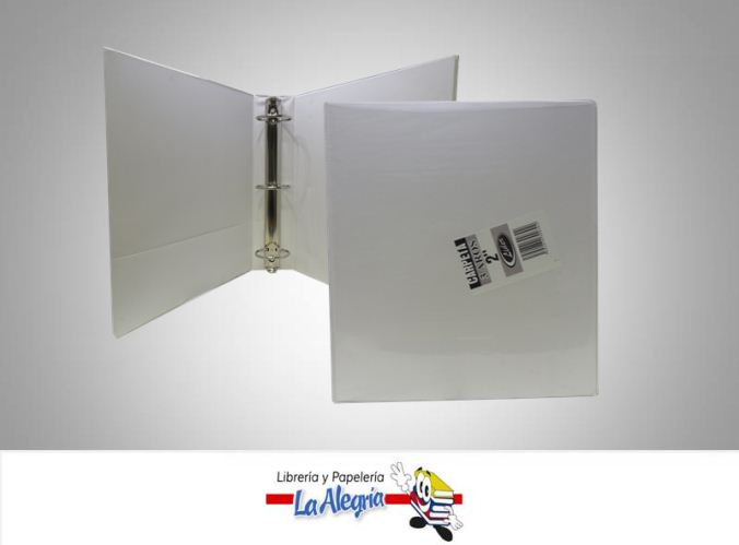 CARPETA 3 AROS 2'' CARTA BLANCA MARCA LIDER   