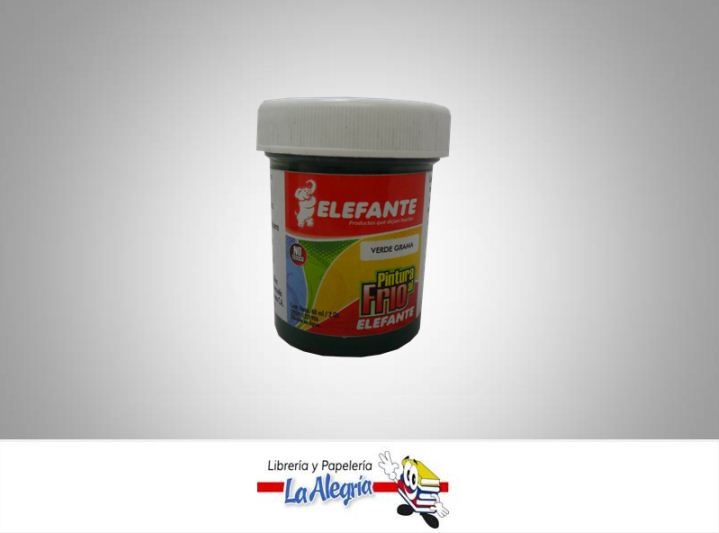 PINTURA AL FRIO 60CC VERDE GRAMA MARCA ELEFANTE   