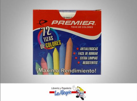 TIZA DE COLOR 72 UND MARCA PREMIER   