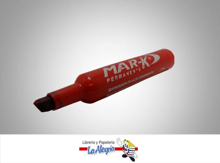 MARCADOR PERMANENTE PTA/CUADRA ROJO UND MARCA MAR-K   