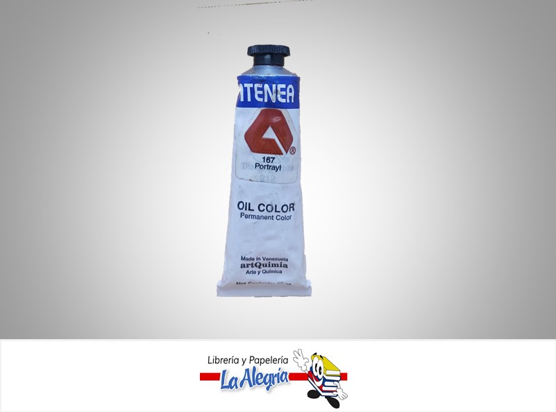 PINTURA AL OLEO 40CC - 167 - ROJO OXIDO MARCA ATENEA