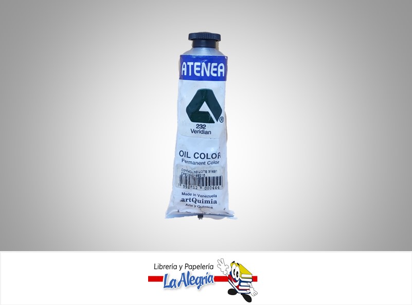 PINTURA AL OLEO 40CC - 232 - VERIDIANO UND MARCA ATENEA