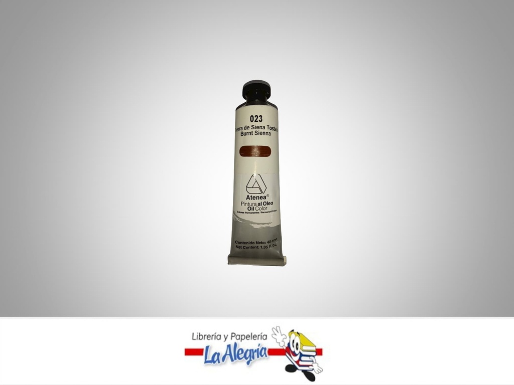 PINTURA AL OLEO 40CC - 023 - TIERRA SIENA TOSTADA MARCA ATENEA