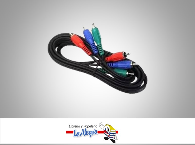 CABLE COMPONENTE 3 RCA - 3 RCA 3M ABIT MARCA ABIT   