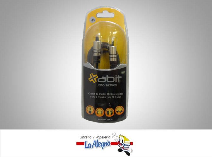 CABLE D/ AUDIO OPTICO ABIT-242 1.8M MARCA ABIT   