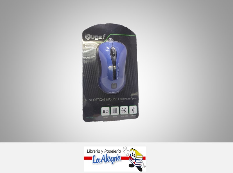 MOUSE ALAMB. MINI OPTICO ZUGET-923 AZUL MARCA ZUGET   