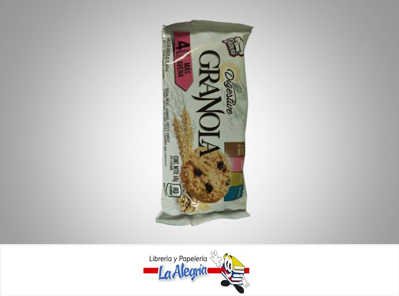 GALLETA GRANOLA 68GR  MARCA DAVU