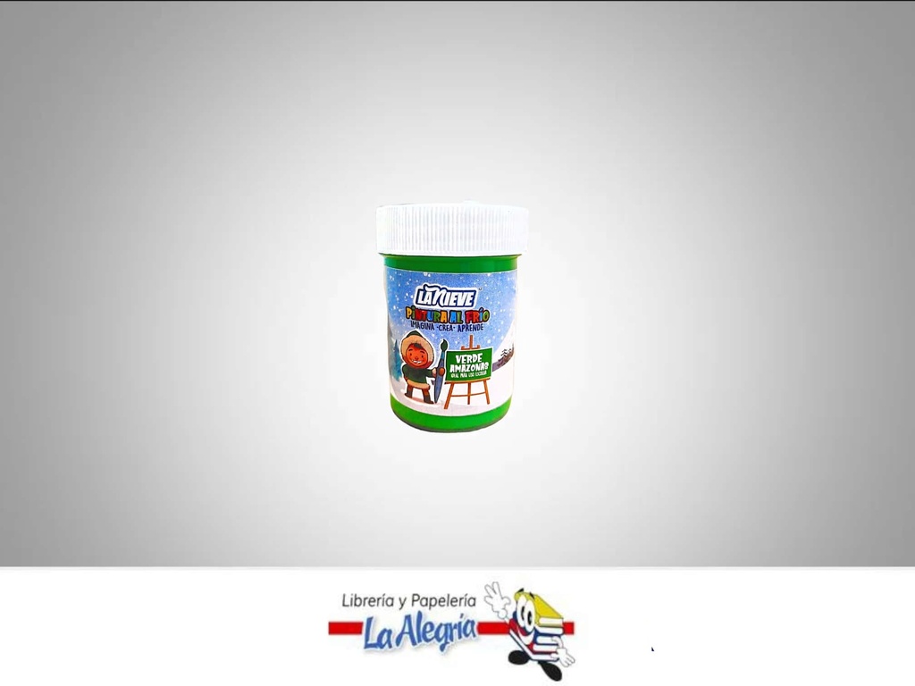 PINTURA AL FRIO 60CC VERDE AMAZONAS MARCA LA NIEVE   