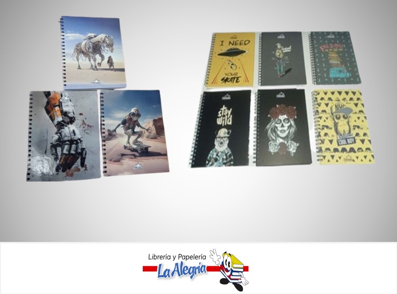 LIBRETA ESPIRAL FANTASY 5 MATERIAS 20.5X27CM MARCA PARAMO