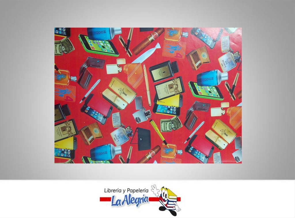 PAPEL DE REGALO 66X50 CM TELEFONO UND MARCA S/M   