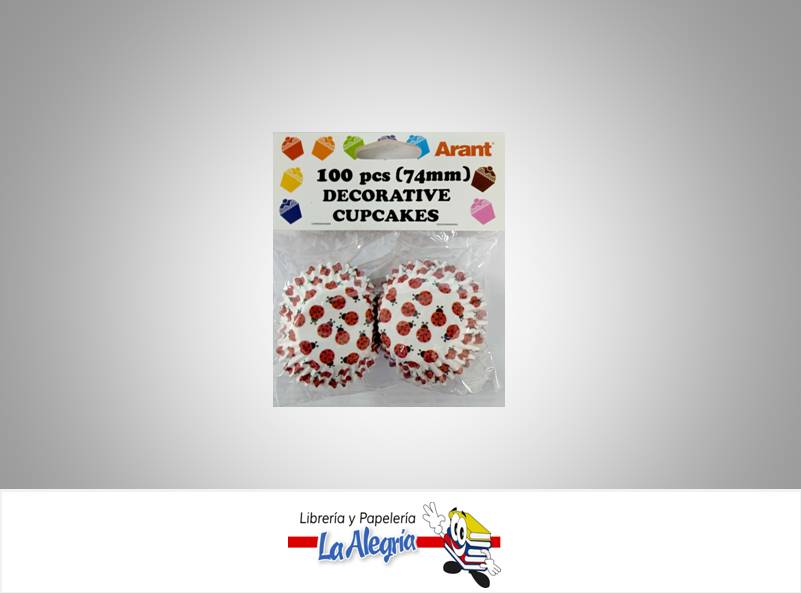 CAPACILLO CON DISEÑO 74MM 100 PZ BLANCO/MA MARCA ARANT