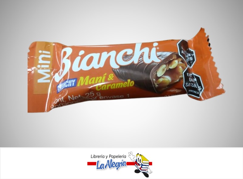 BARRA BIANCHI MANI & CARAMELO 25 GR. UND MARCA SUPER