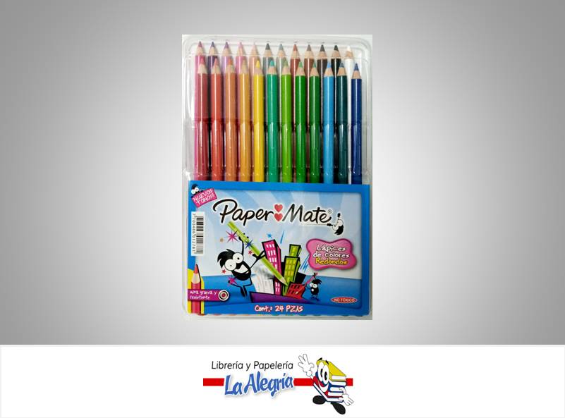 LAPICES DE COLORES 24 COL PAPERMATE MARCA PAPER MATE   